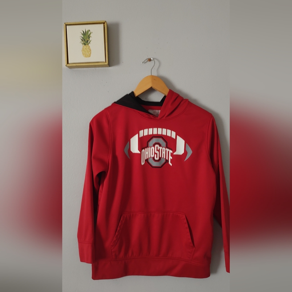Hoodie Boys Ohio State  Varsity   XL Color Red Pocket Front Excellent Condition